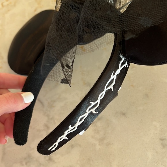 JACK SKELLINGTON NIGHTMARE BEFORE CHRISTMAS DISNEY EARS WITH VEIL 🖤👻 - Picture 5 of 5